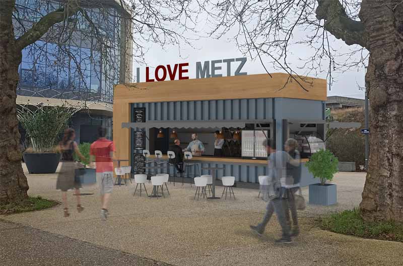 dış mekan kiosk tasarımı